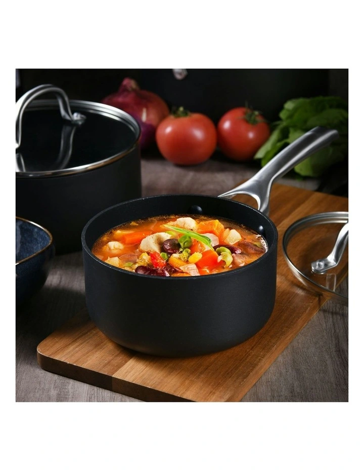 Meteore Non-Stick Saucepan with Handle 16cm in Multi