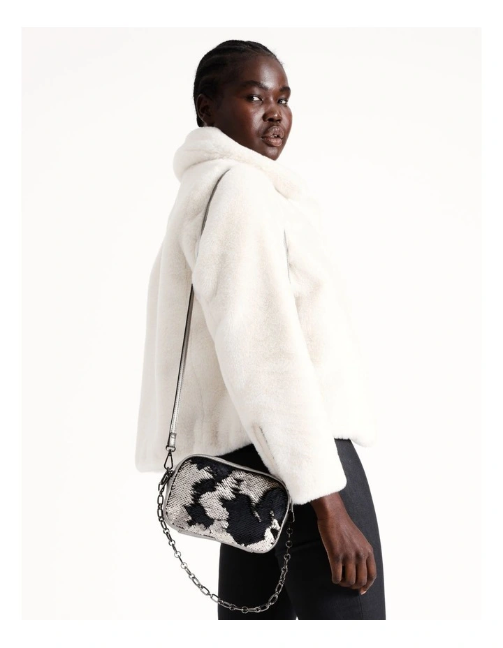 Natasha Crossbody Bag in Silver