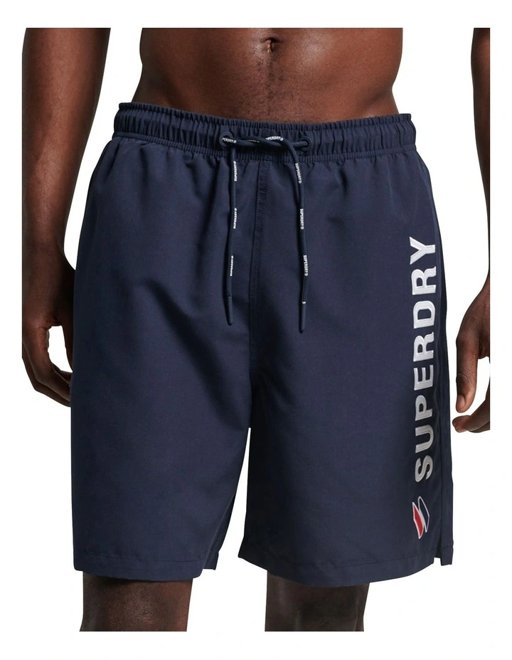 Applique 19 Swim Short in Deep Navy