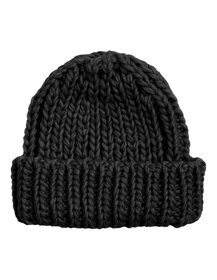 Winter's Kiss Beanie in Black
