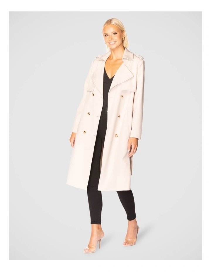 Selah Trench Coat in Stone