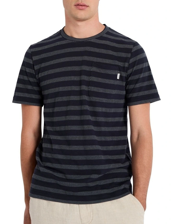 Billie T-shirt in Navy Stripe