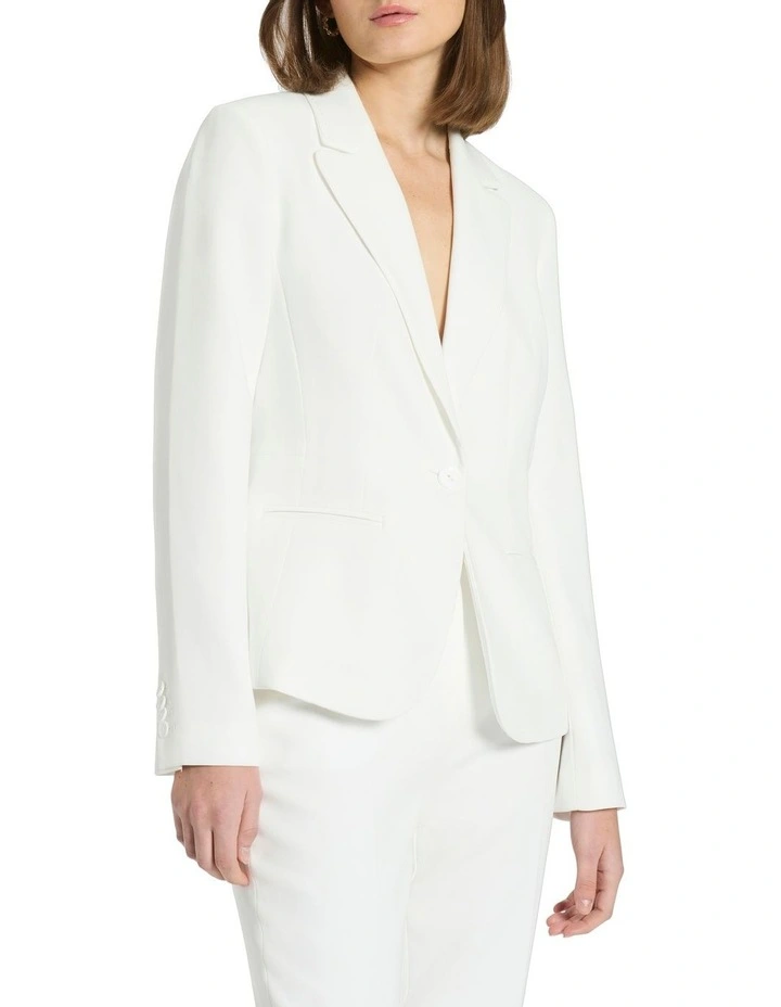 Simona Suit Jacket in Ivory