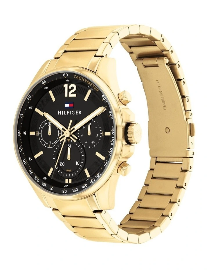 Max Ionic Plated Steel Gent's Multifunction Watch in Gold