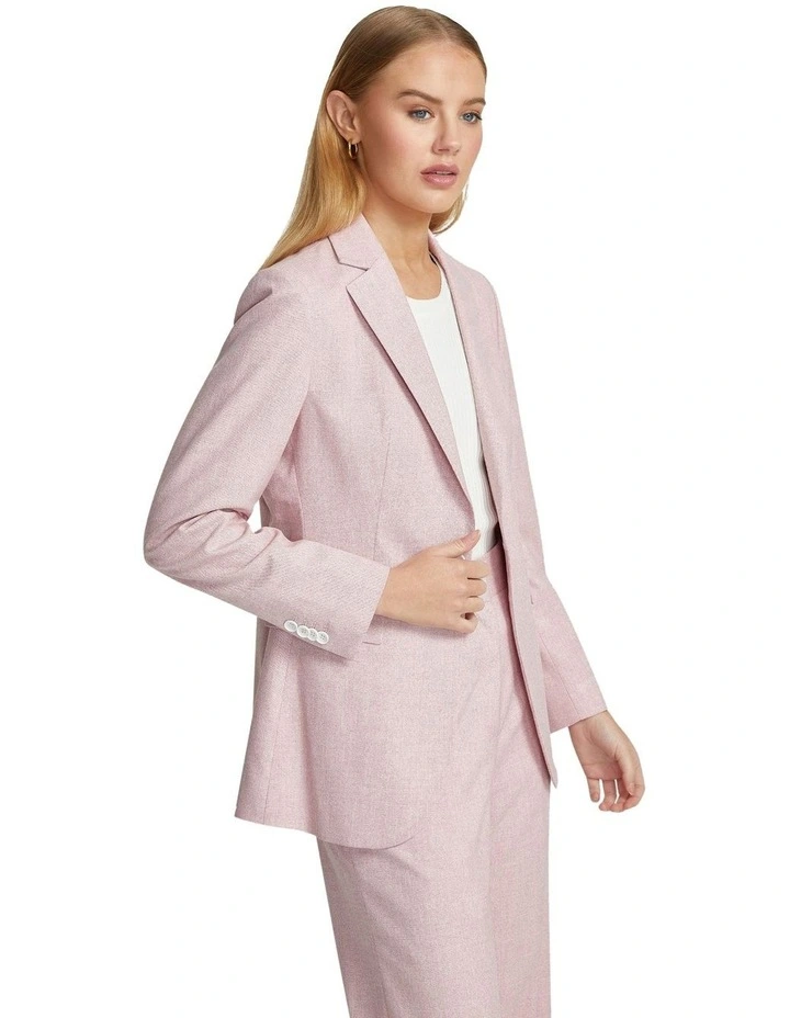 Ebony Eco Suit Jacket in Pink