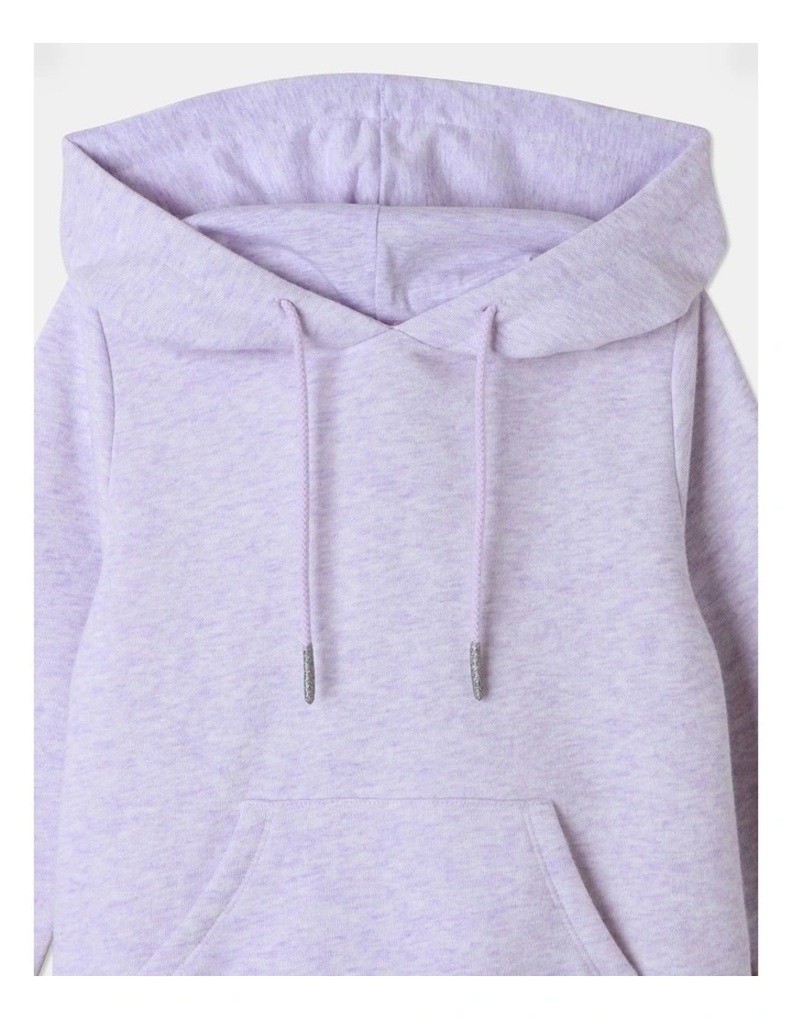 Essential Plain Hooded Sweat Top in Lilac