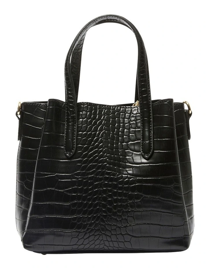 H-Jada Bag in Black Croc