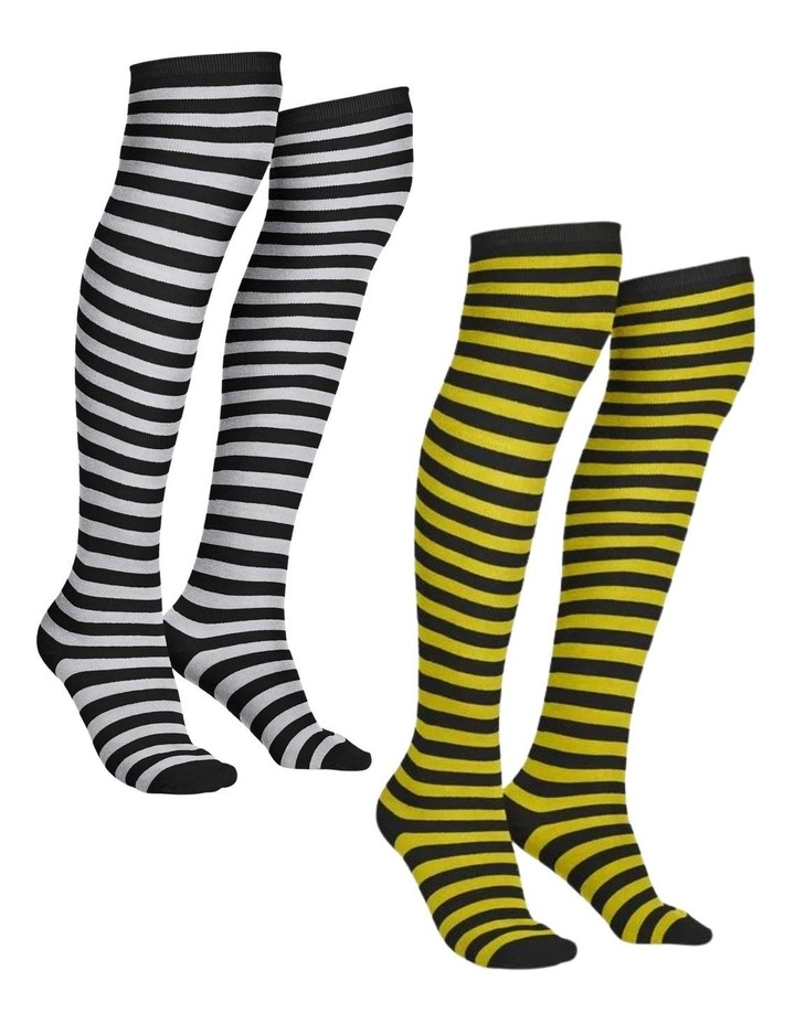 Knee Socks Long Stocking 2 Piece Set in Multicolor