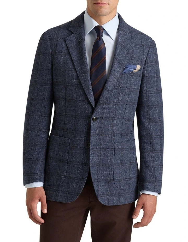 Davies Jacket in Navy Brown