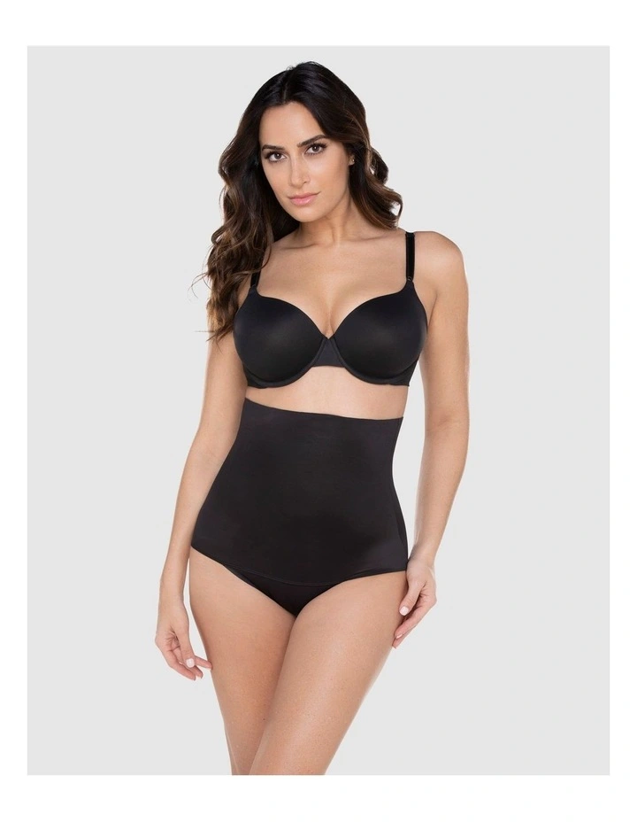 Comfy Curves Ultra High Waist Shaping Thong in Black