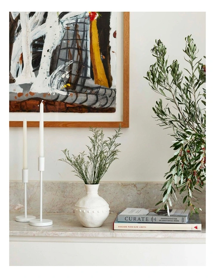Candle Stand Large 10.2x29cm in White