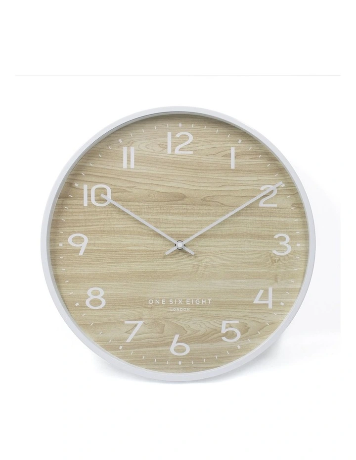 Taylor 40cm Silent Wall Clock in White