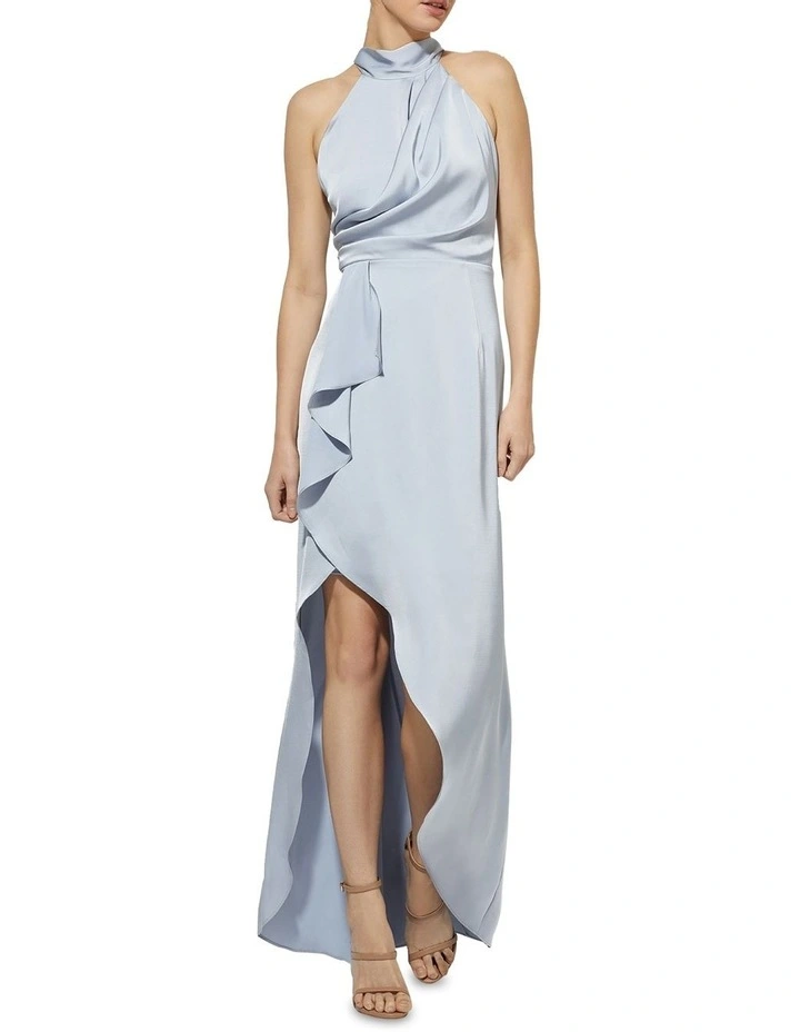 Nadine Halter Gown in Sky Blue