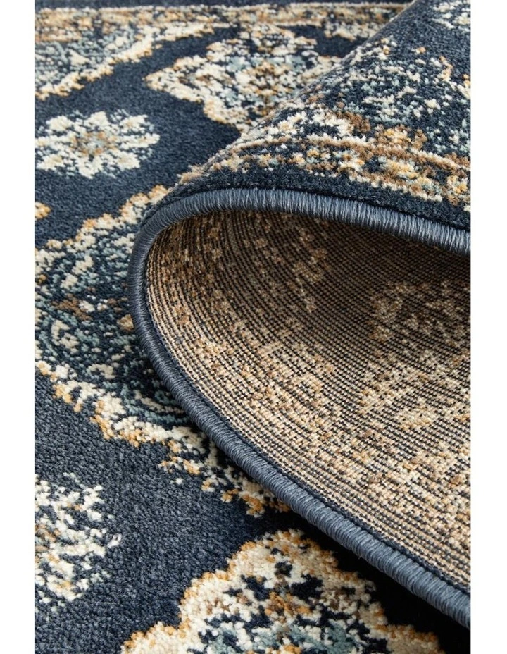 Oxford Mayfair Timeline Rug in Navy