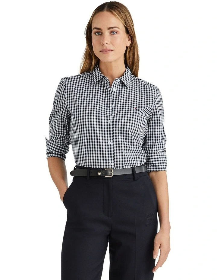 Gingham Regular Shirt in Blue