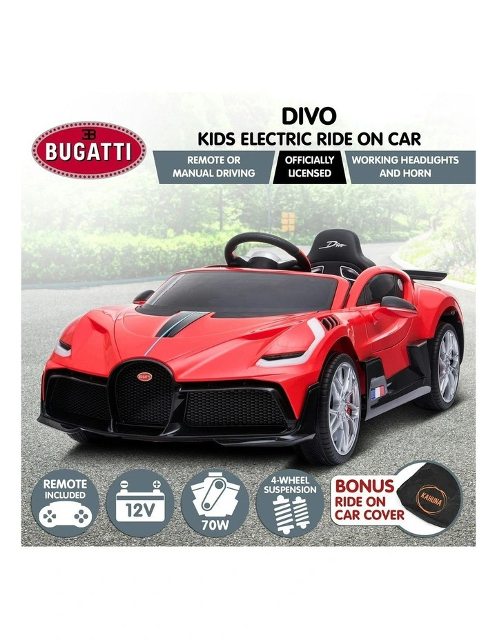Licensed Bugatti Divo Electric Ride-on Car