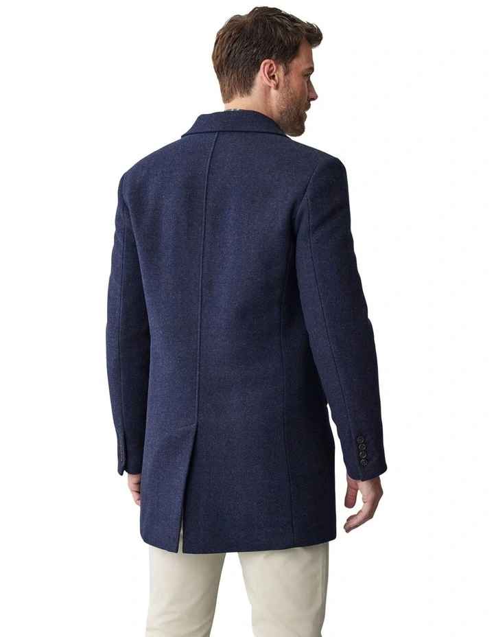Collins Overcoat in Navy