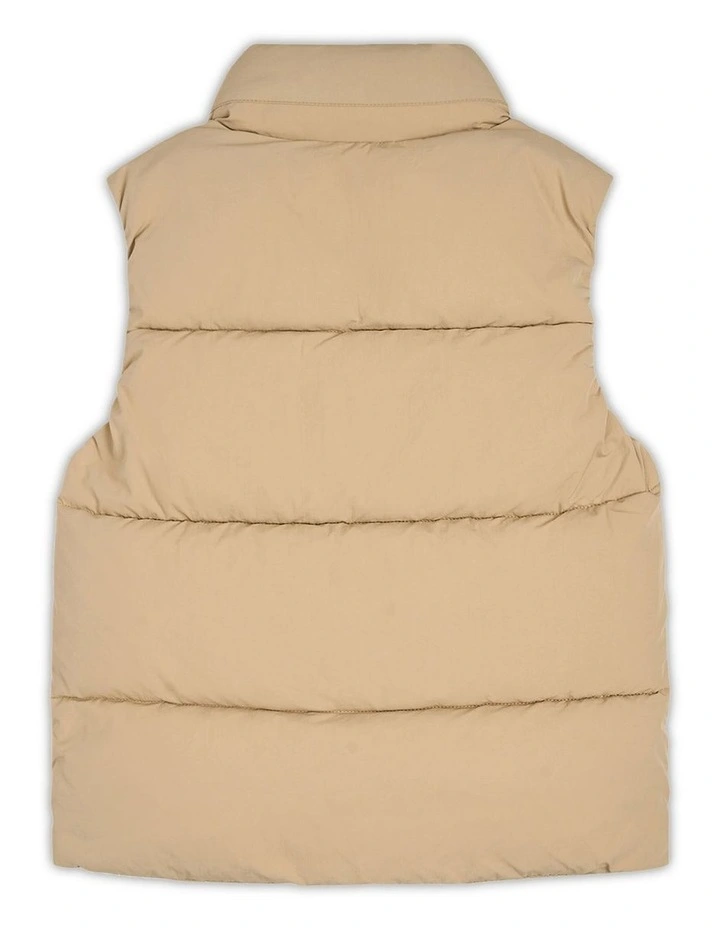 The New Chester Puffer Vest (8-14 years) in Toffee