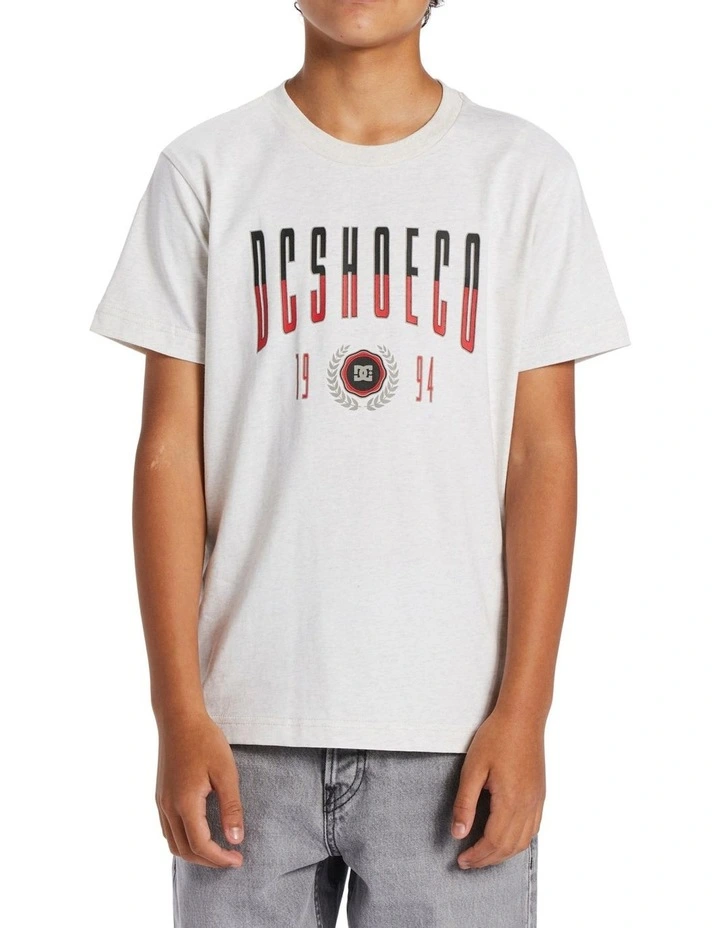 Drop Out Short Sleeve Tee in Snow Heather