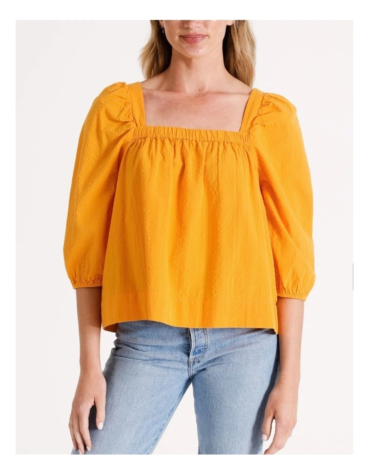 Macia Cotton Top in Radiant Yellow