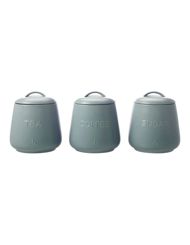Moderna Canister Set Gift Boxed 600ml 3 in Blue