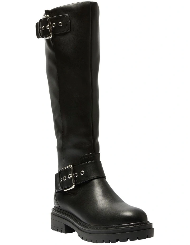Highway Knee Boots in Black