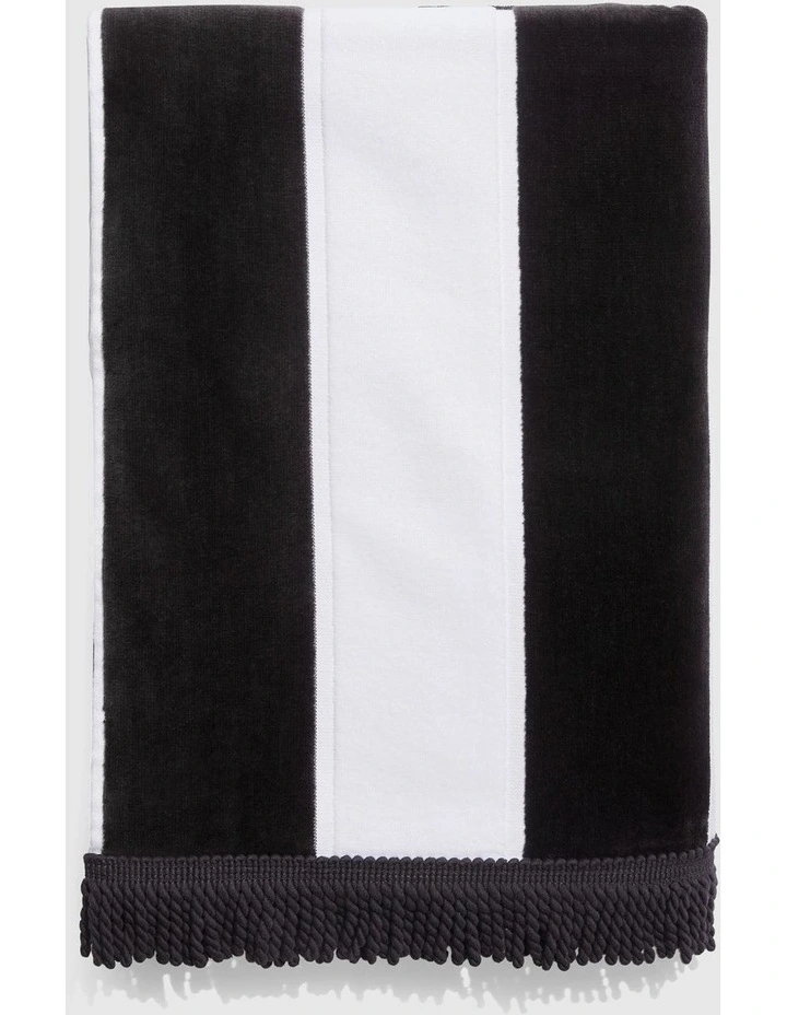 Beau Australian Cotton Beach Towel in Charcoal