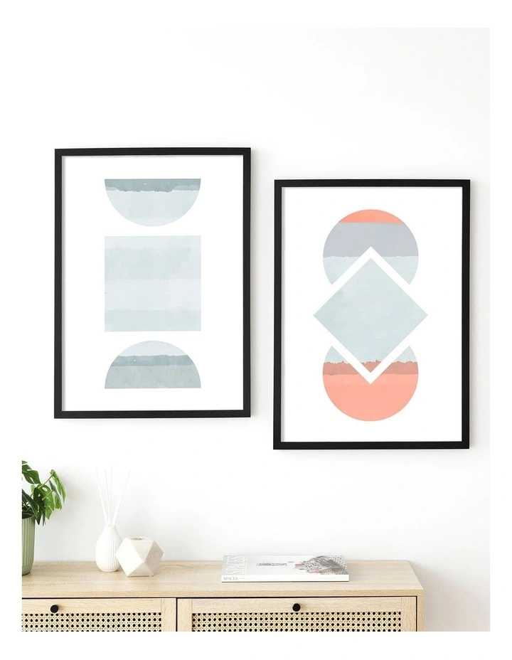 Poster Photo Frames 50x70cm Set of 2 in Black