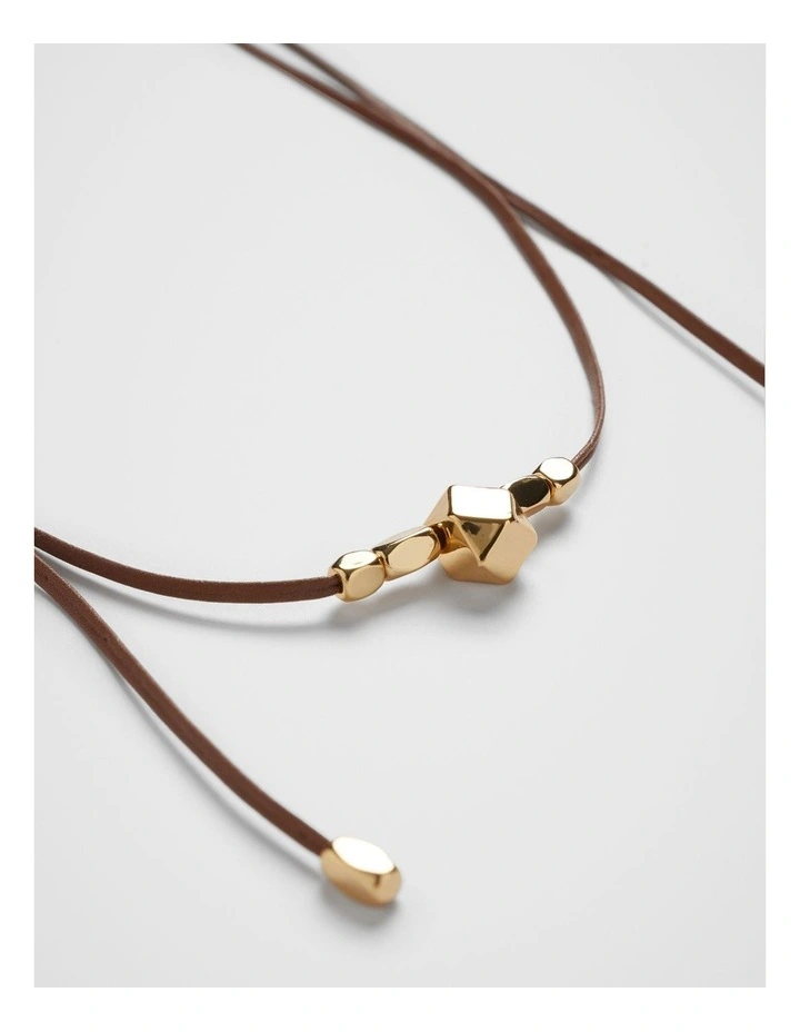 Gia Western Necklace in Chocolate