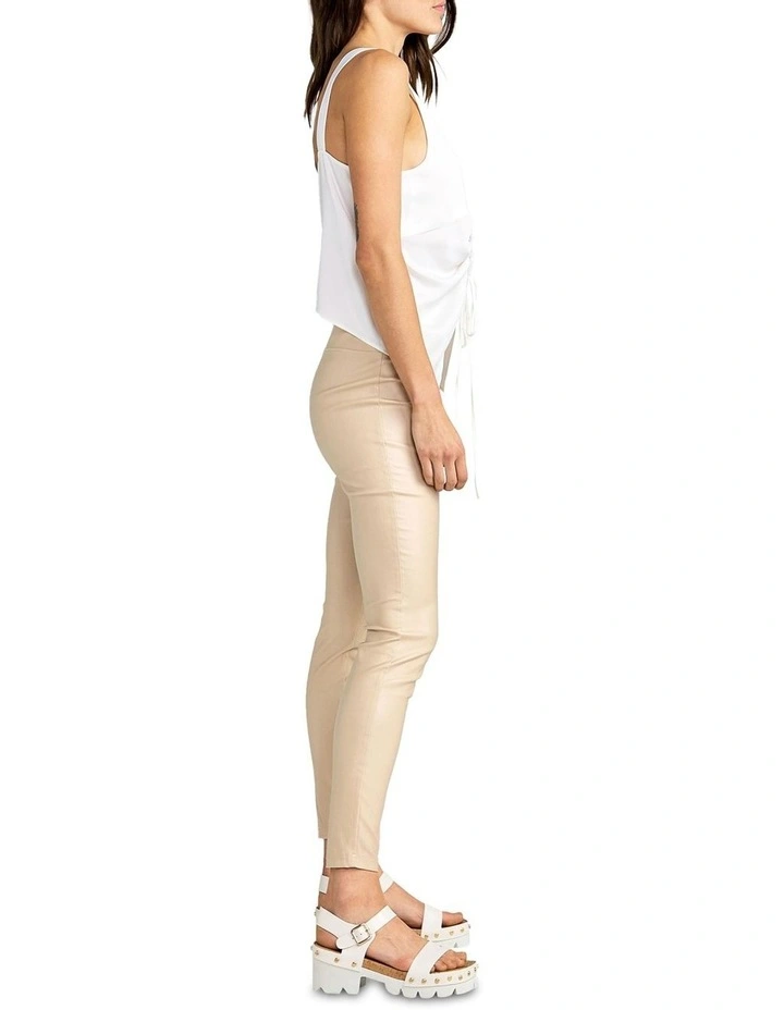 City Slicker Coated Legging in Sand
