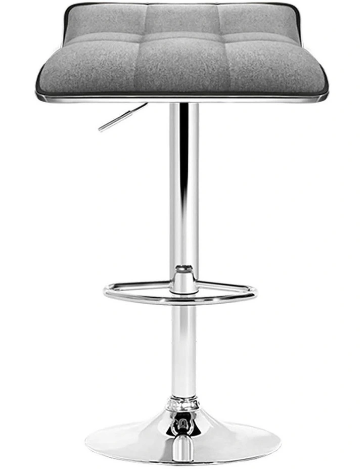 Bar Stools Dining Chairs Fabric in Grey