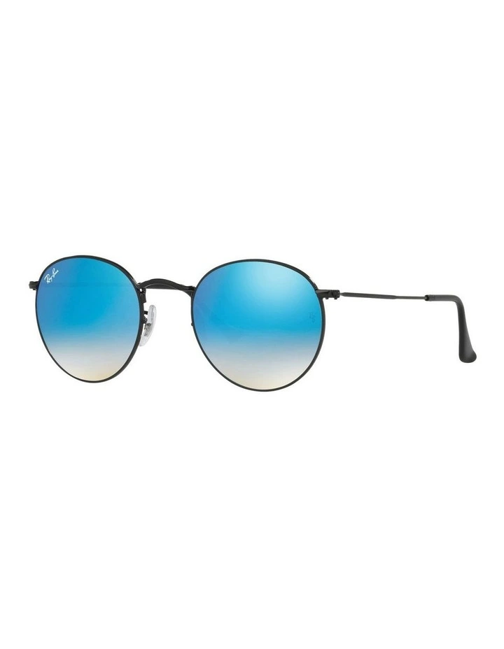 Round Gradient Black RB3447 Sunglasses