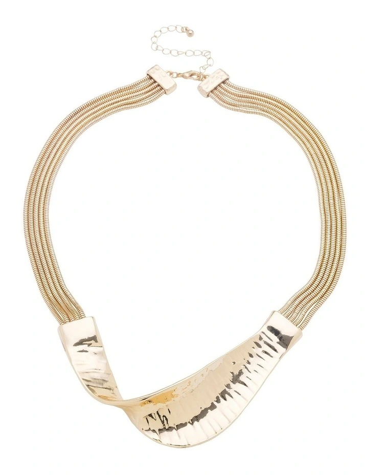 Tempest Statement Necklace in Gold