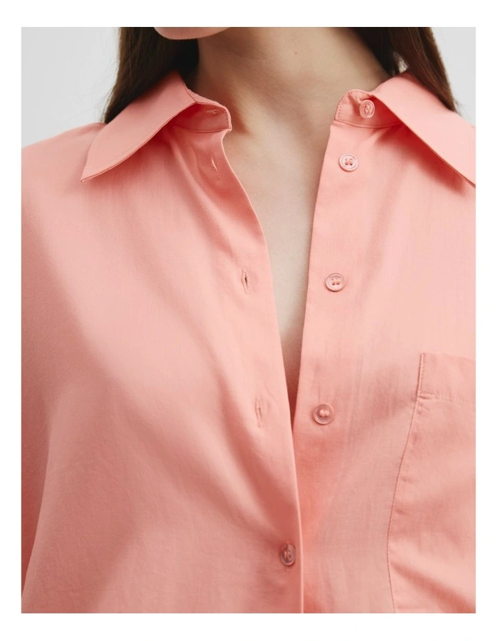 Long Sleeve Voile Shirt in Sunkiss