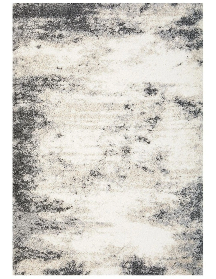 Moonlight Opal Steel Rug in White