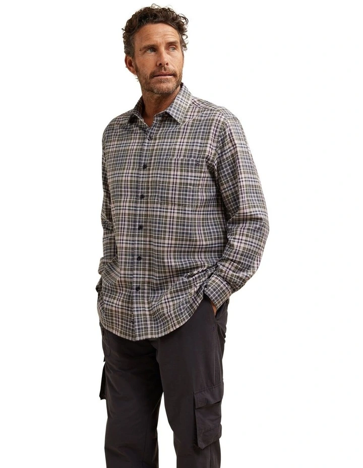 Oppenheim Oxford Long Sleeve Shirt in Green