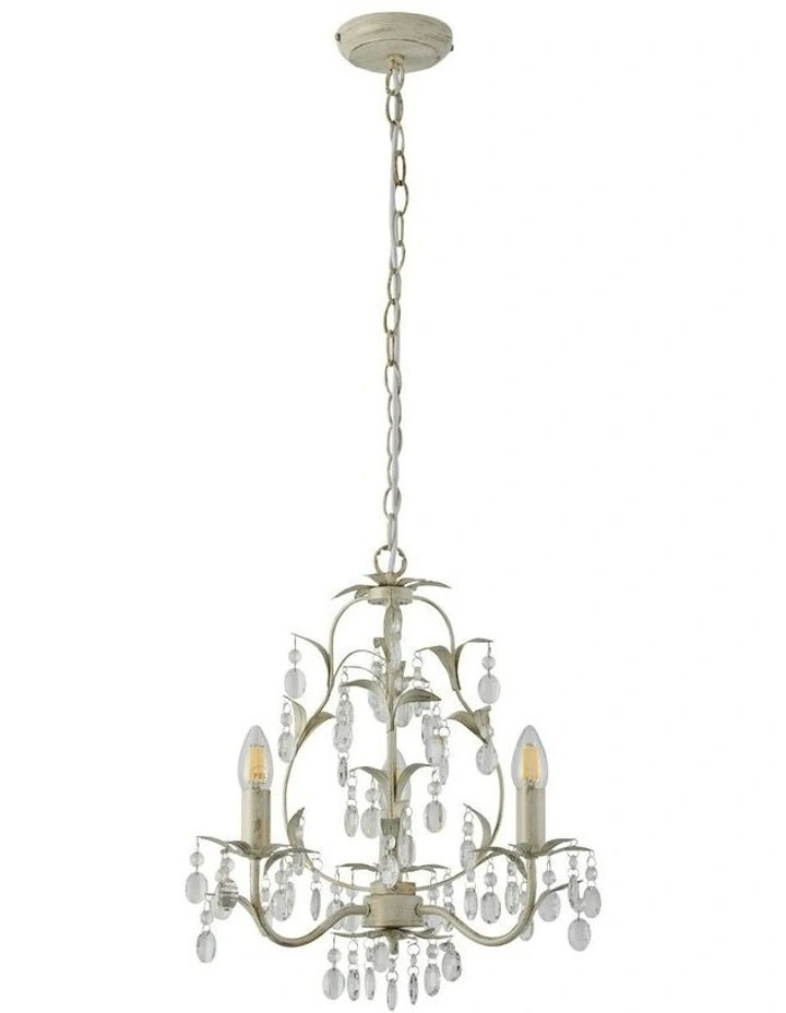 Stella 3 Lights Chandelier in Gold