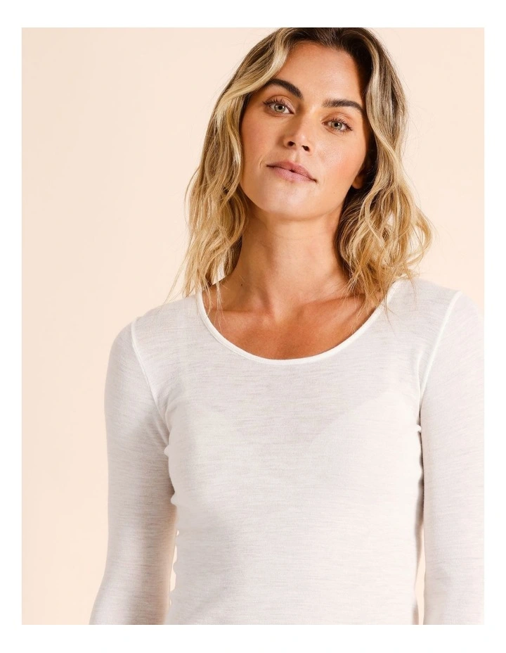 Body Layer Wool Bamboo Thermal Long Sleeve Top