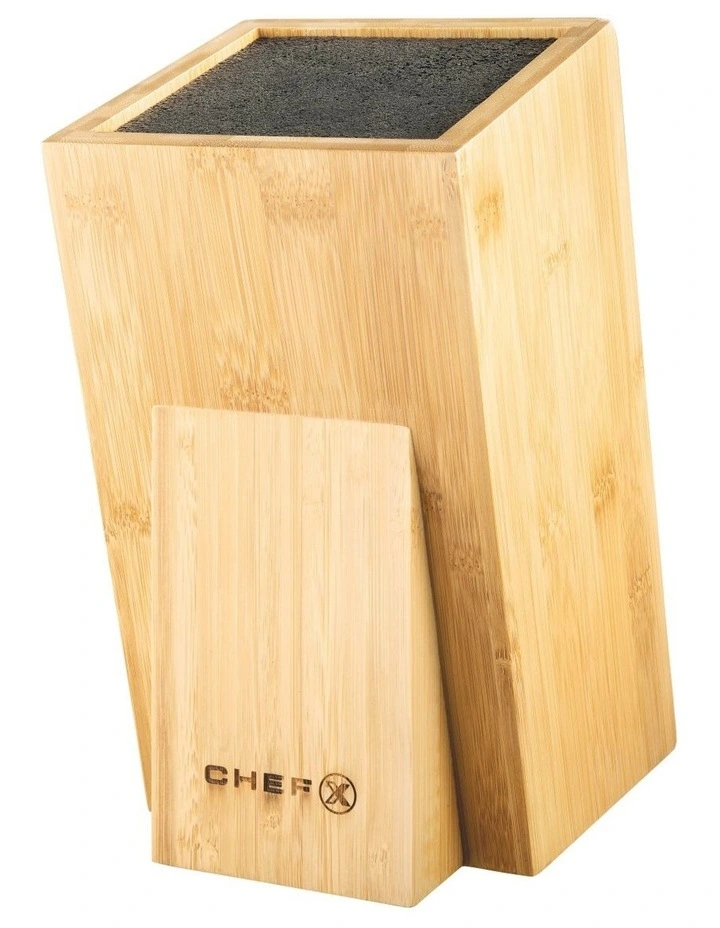 Universal Bamboo Knife Block Square in Natural
