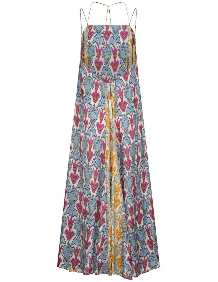 Alita Lara Maxi Dress in Aquarius Patchwork
