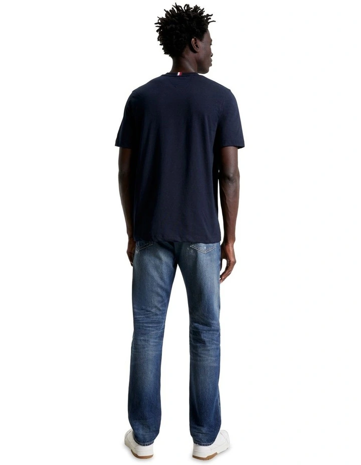 New York Logo Crew Neck T-Shirt in Blue