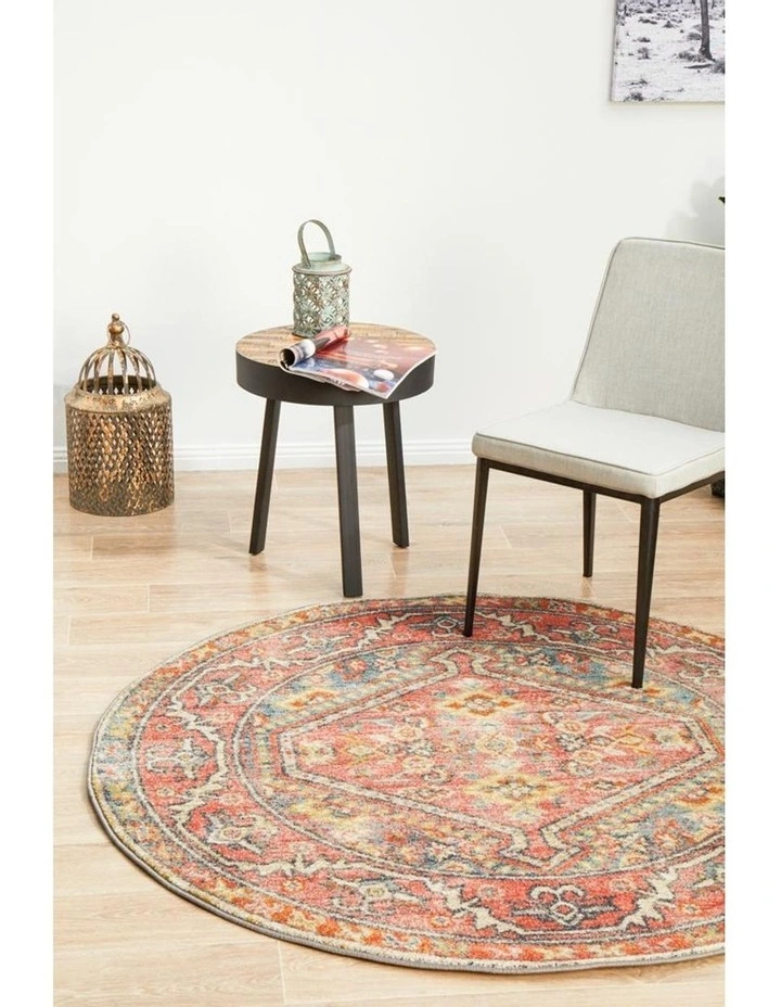 Legacy 856 Round Rug In Crimson