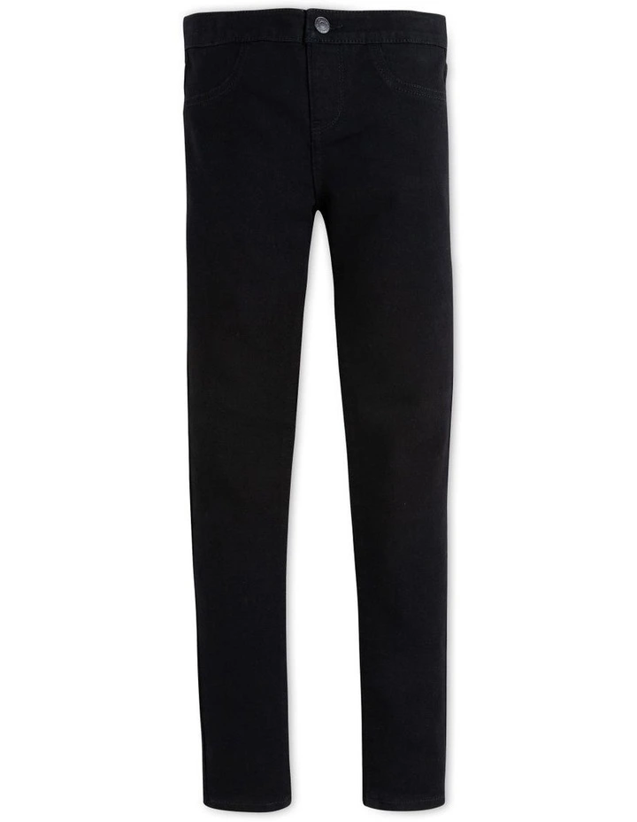 Pull On Jeggings in Black
