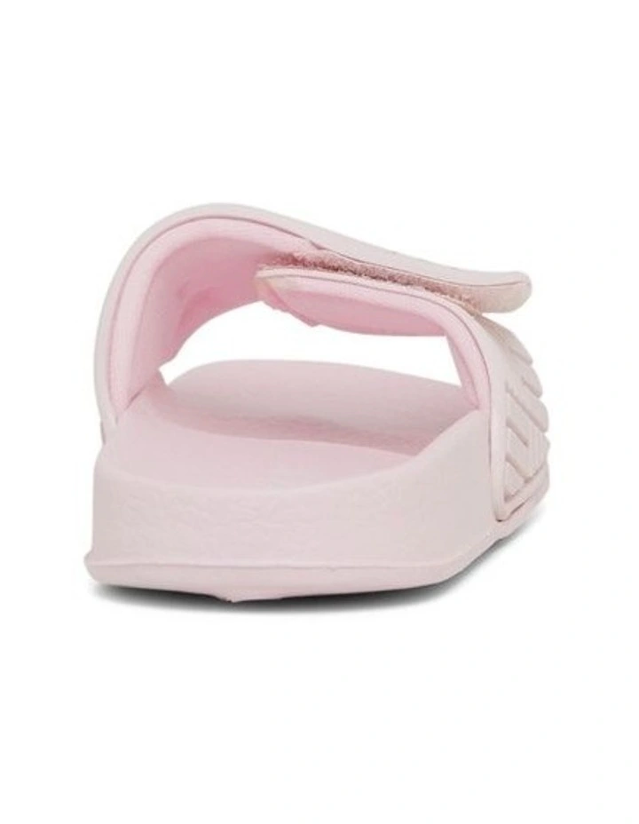 Kenna Geo Slide Beach Sandals in Blush