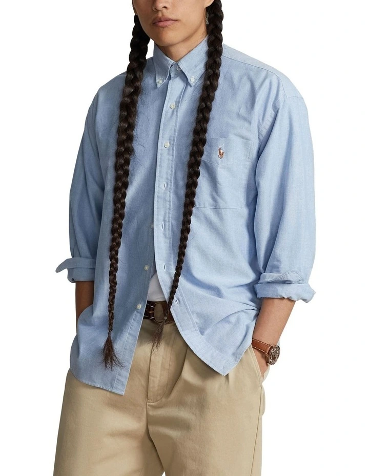 Big Fit Oxford Shirt in Blue
