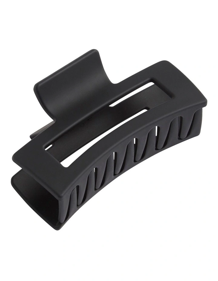 Rectangle Hair Claw in Black