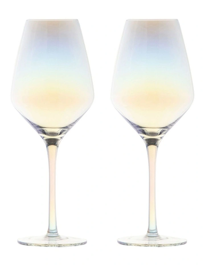 Glamour Wine Glass 520 ML Set of 2 in Iridescent