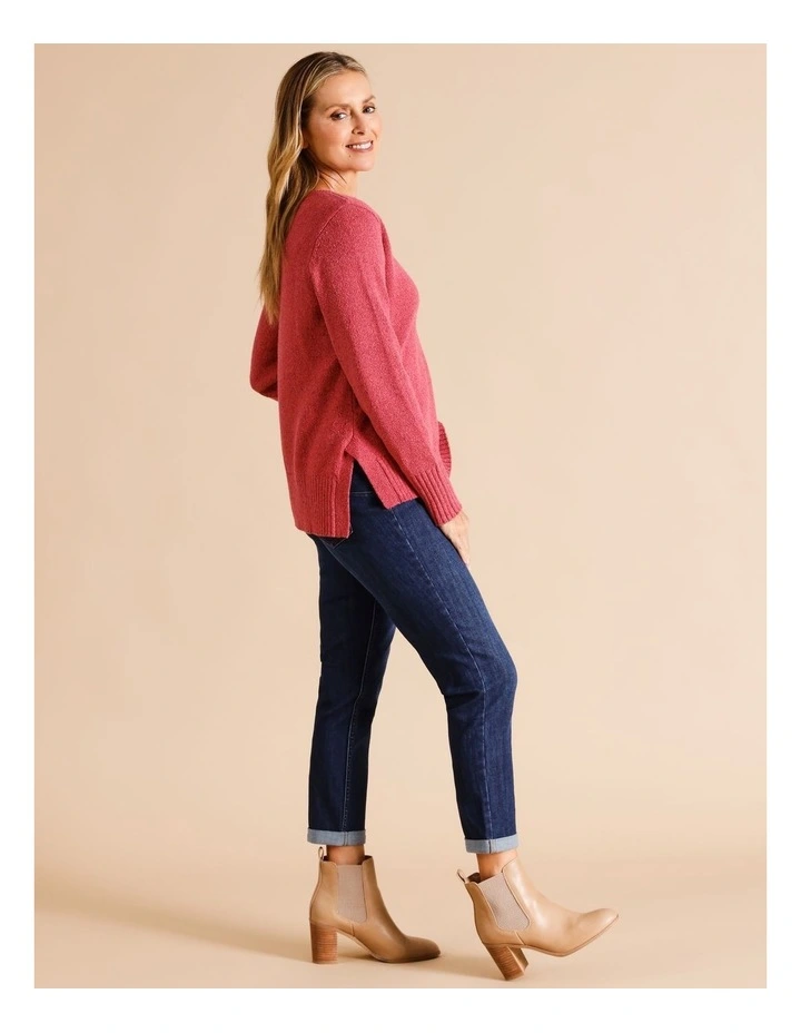 Organic Cotton Blend Wardrobe Staple Slim Crop Jean In Rinse Wash