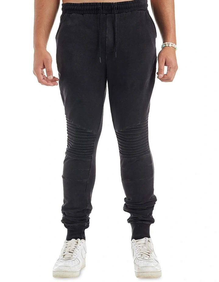 Bleecker Trackpant With Pin Tuck Vintage Black