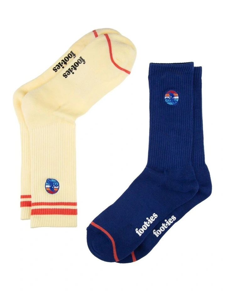 Mountain Bike Sneaker Socks 2 Pack in Multi